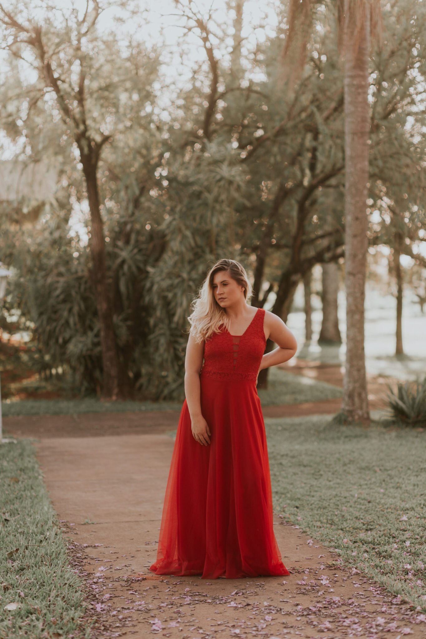 Vestido De Madrinha Vermelho - Imagem 8