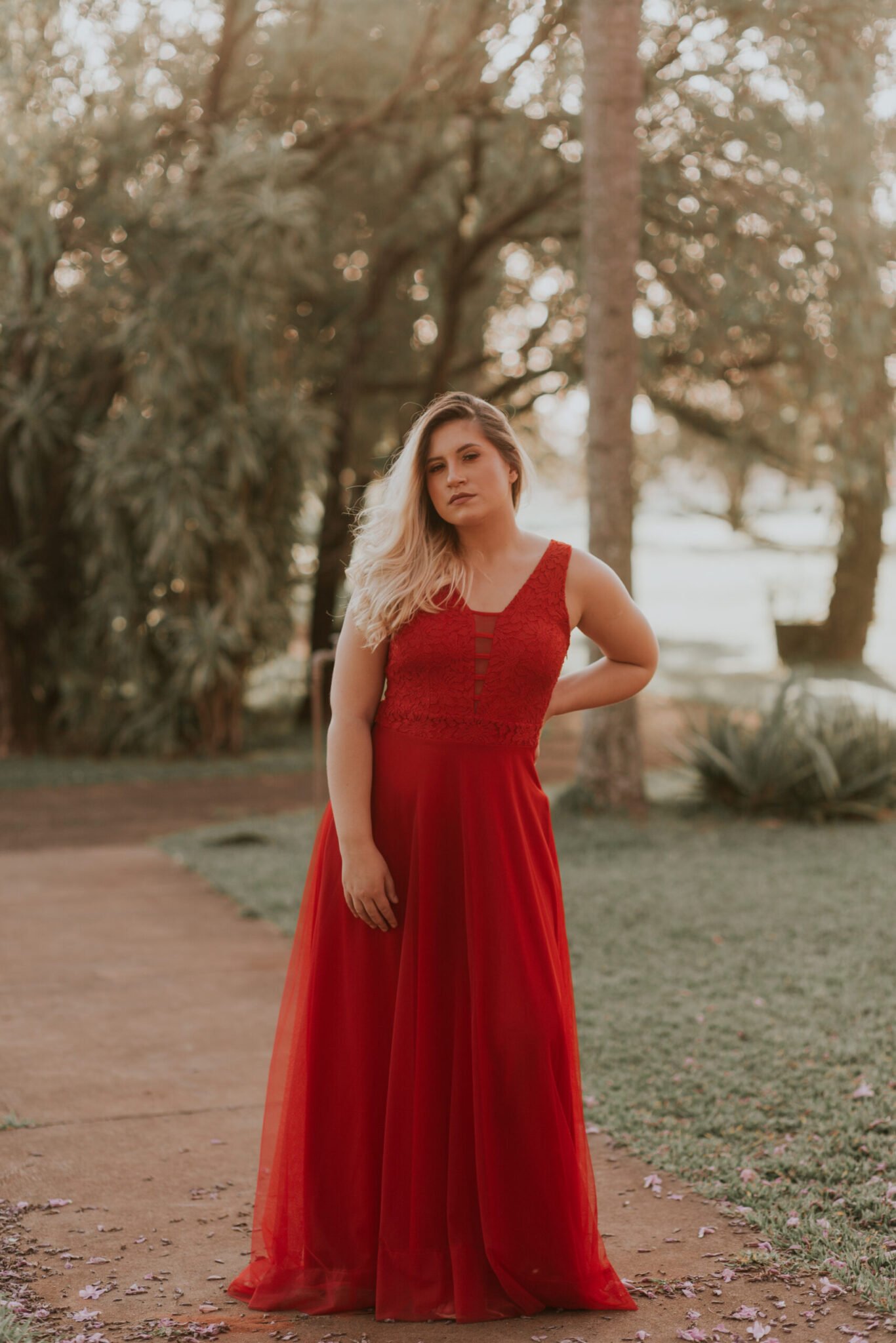 Vestido De Madrinha Vermelho - Imagem 7