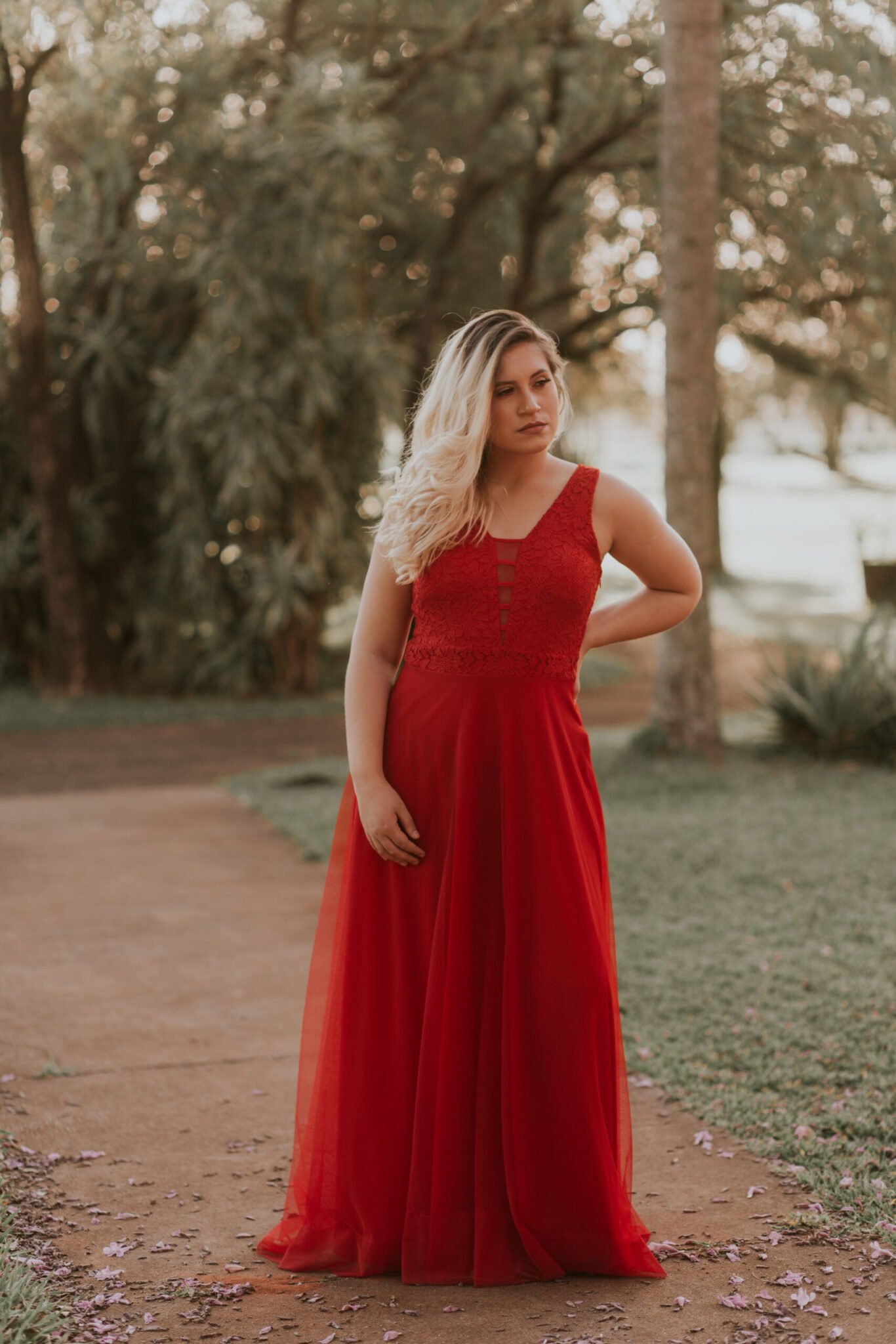 Vestido De Madrinha Vermelho - Imagem 6