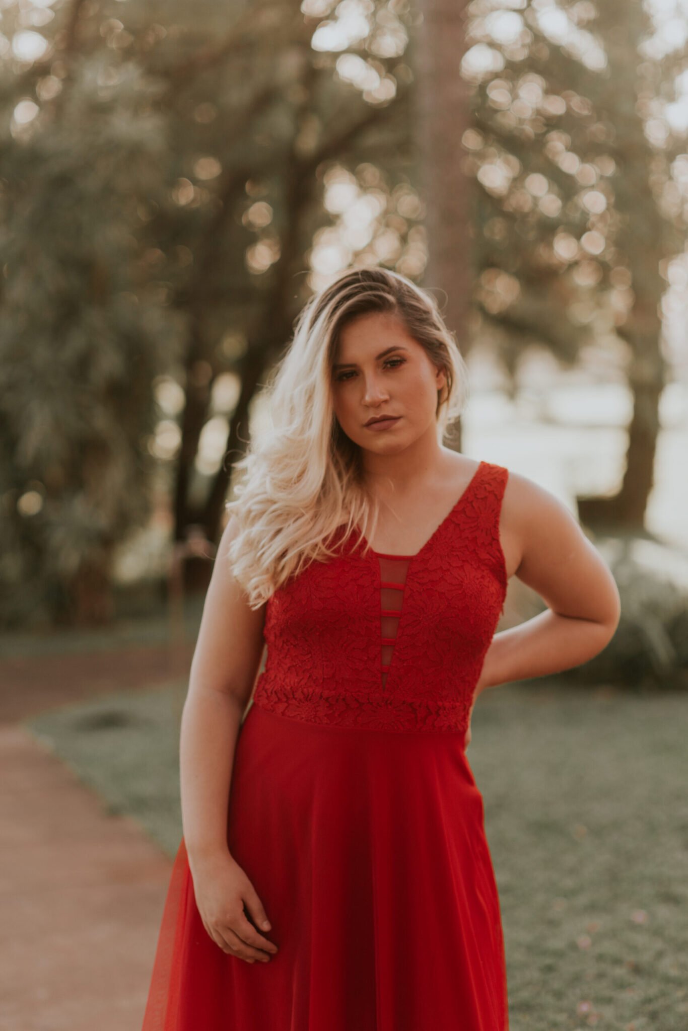 Vestido De Madrinha Vermelho - Imagem 5