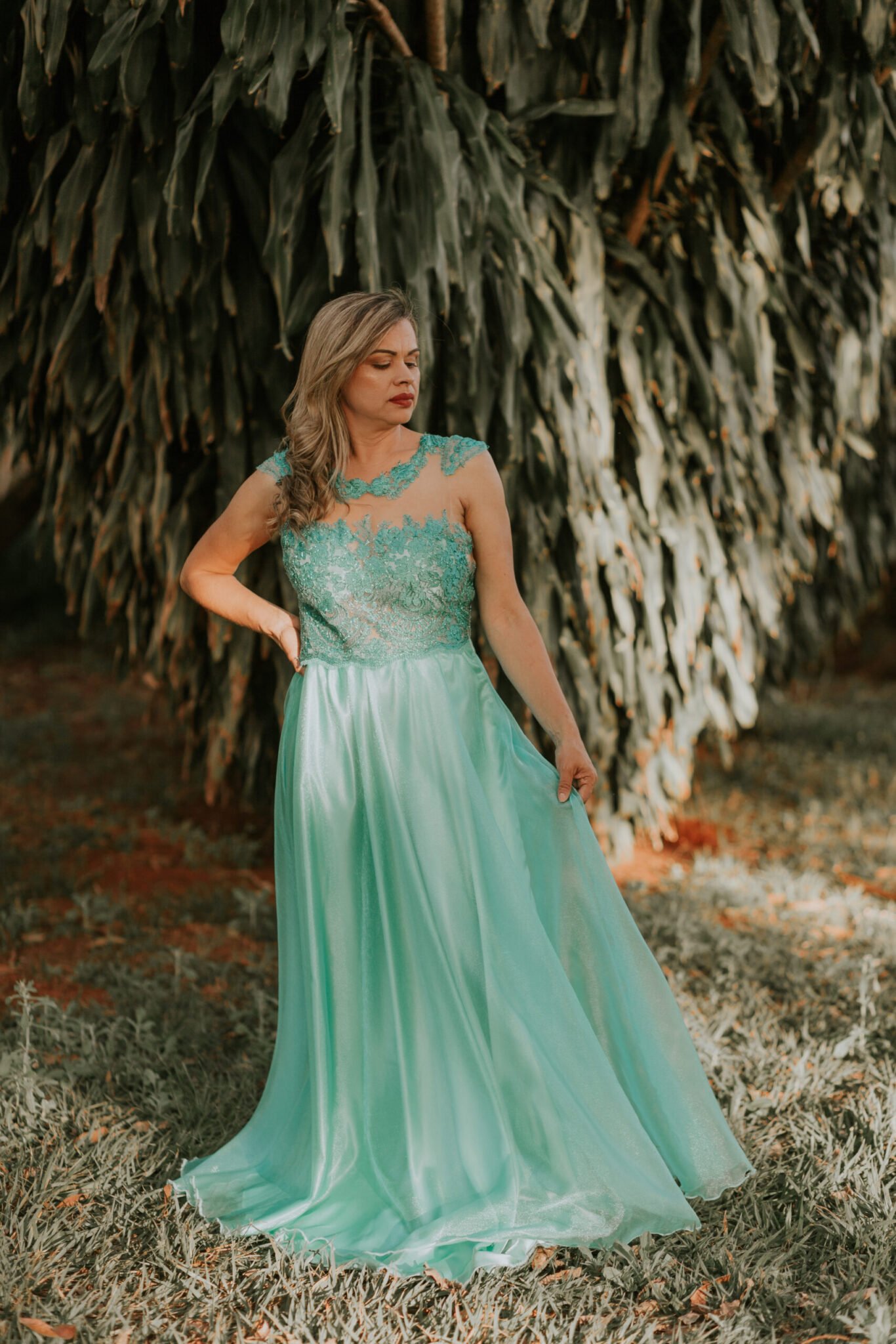 Vestido verde Thiphane - Imagem 6