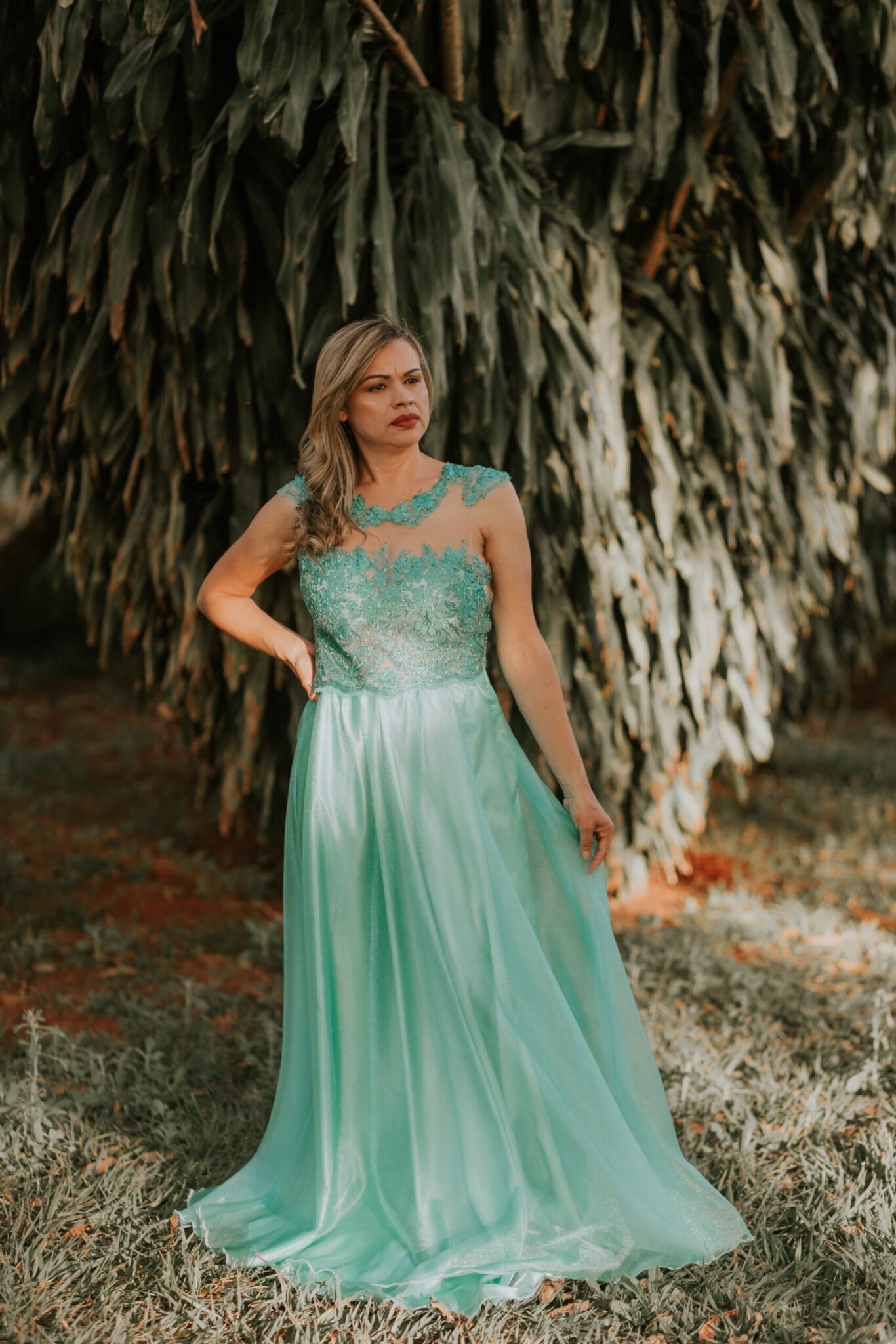 Vestido verde Thiphane - Imagem 8