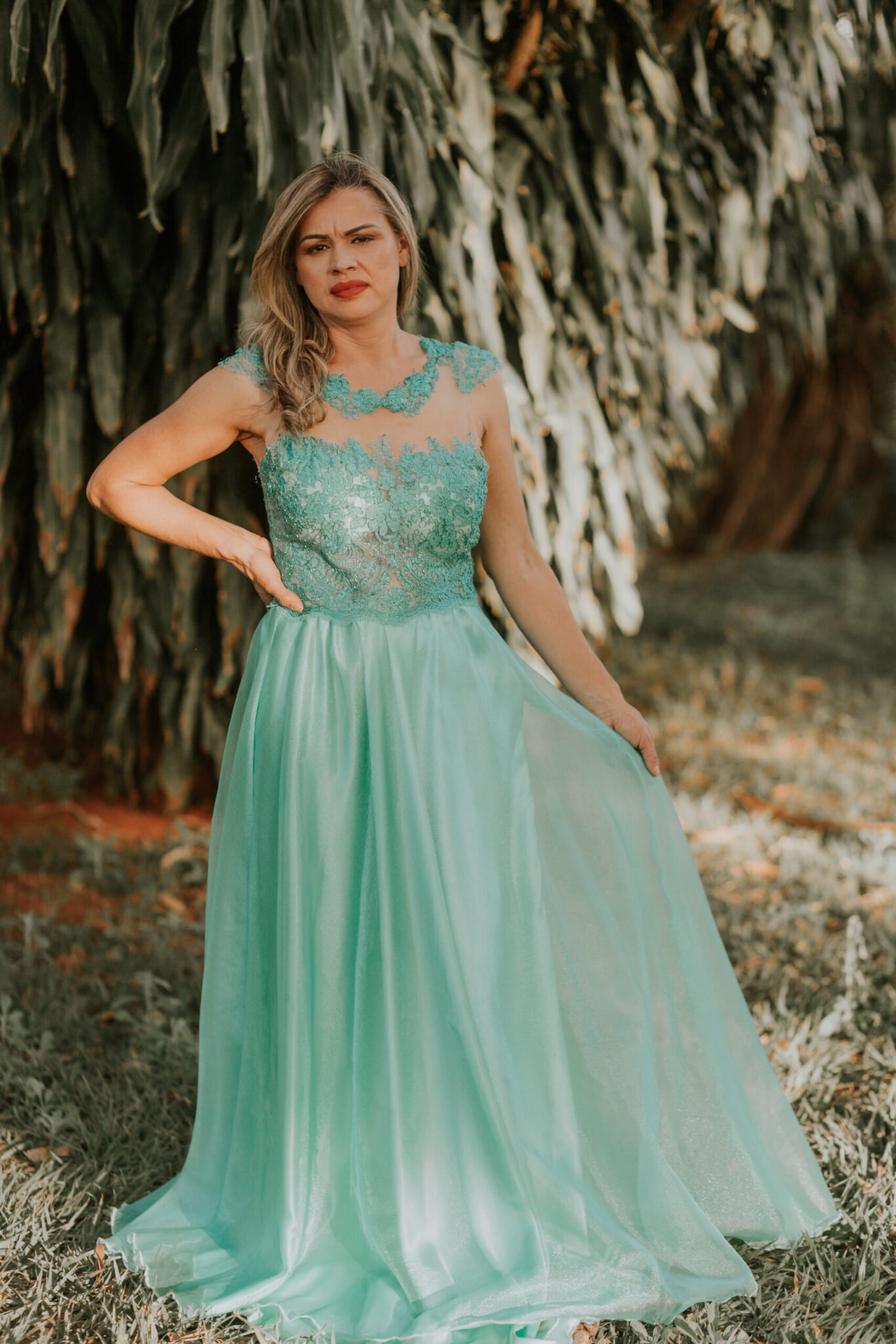 Vestido verde Thiphane - Imagem 10