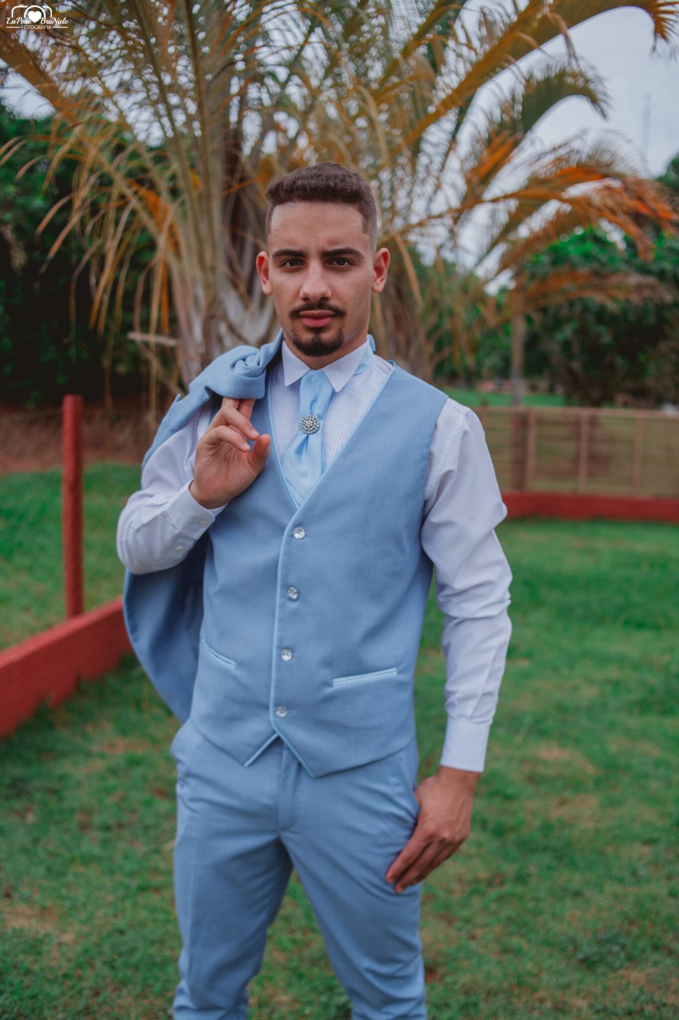 Terno Slim Azul bebe - Imagem 4