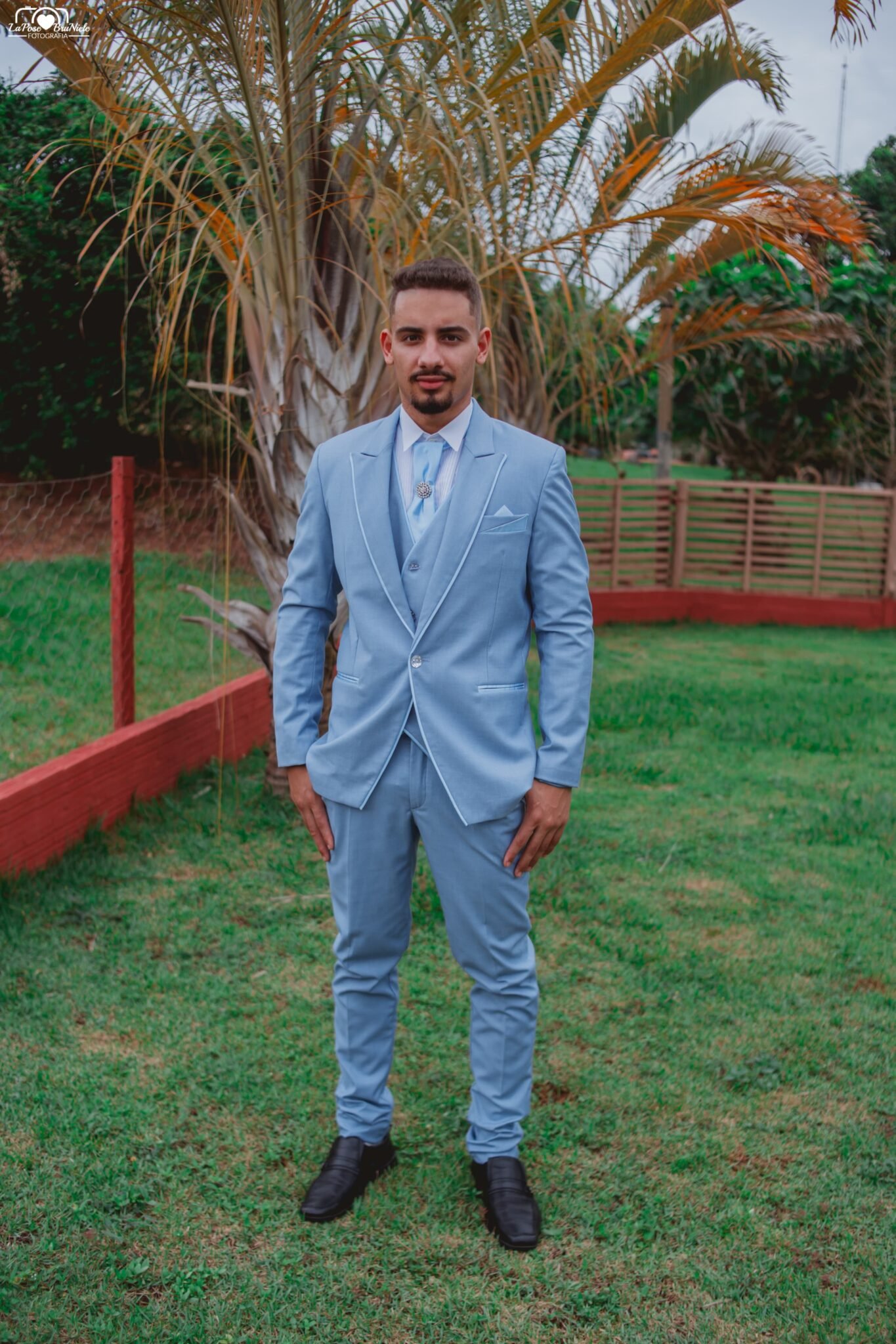 Terno Slim Azul bebe - Imagem 3
