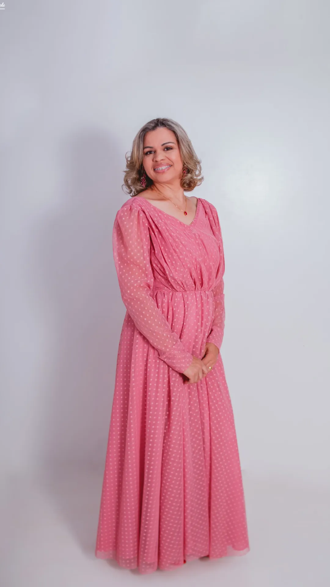 Vestido de Madrinha Rosa Chiclete