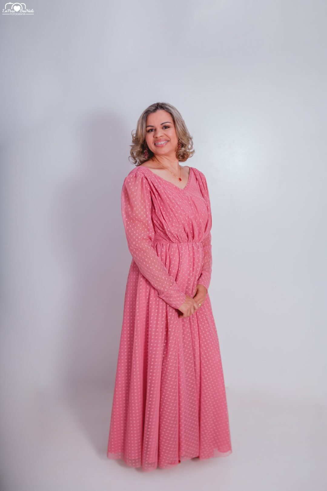 Vestido de Madrinha Rosa Chiclete - Imagem 2