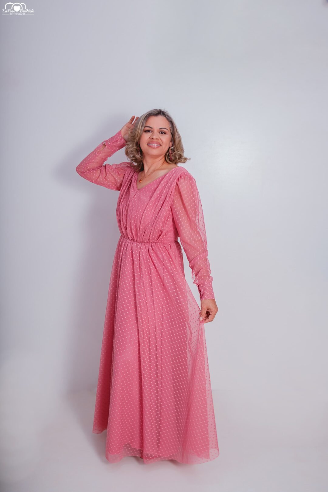 Vestido de Madrinha Rosa Chiclete - Imagem 3