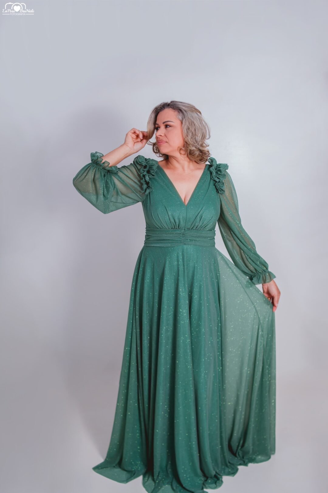 Vestido de Madrinha Verde Floresta - Imagem 2